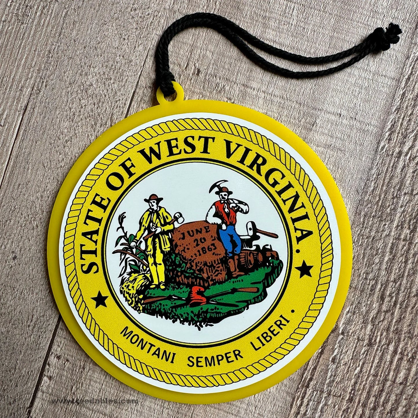 WV State Seal Ornament